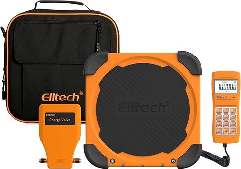 Elitech LMC-210A مقياس شحن المبردات 330 رطل HVAC مقياس الفريون مع التطبيق اللاسلكي للتحكم عن بعد in Kuwait