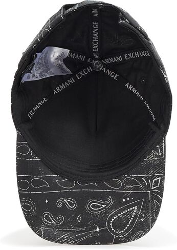 Armani Exchange Men's Paisley Hat, Black, One Size in Saudi Arabia