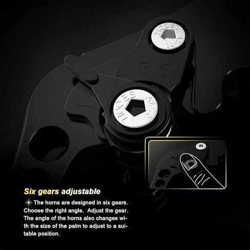 عتلات فرامل الدراجة النارية طويلة قابلة للتعديل متوافقة مع Honda CB500F CB500X CBR500R 22-25 | CMX 300 500 المتمردين 17-23 | غضب 09-18 | VT750 10-19 | NC750S NC750X 14-15 (ب) in Kuwait