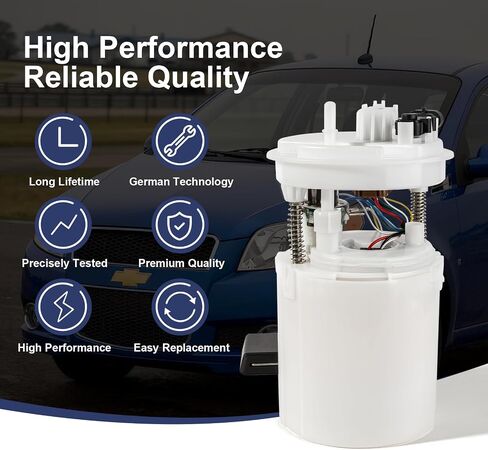 مجموعة وحدة مضخة الوقود الكهربائية متوافقة مع 2009-2011 Chevy Aveo Aveo5 Pontiac G3 Wave L4 1.6L Gas استبدال E4003M P77045M VANBOL0125 مع مستشعر ضغط وحدة الإرسال in Saudi Arabia