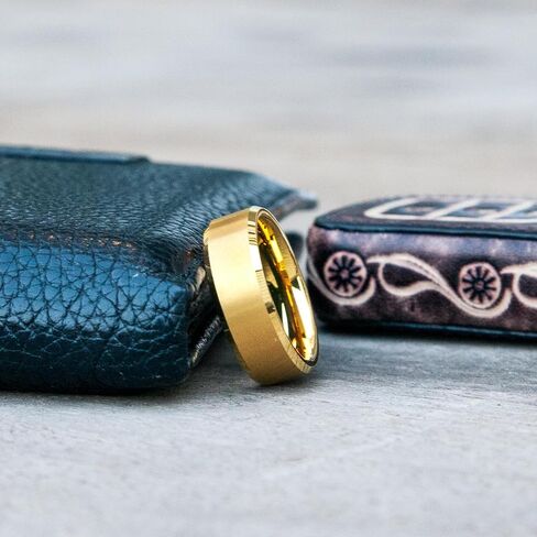 خواتم مخصصة للرجال منقوشة من التنجستين، 6 مم/8 مم أسود فضي أحمر، خواتم وعد الذكرى السنوية للزوج، هدية خطوبة مجوهرات شخصية in Kuwait