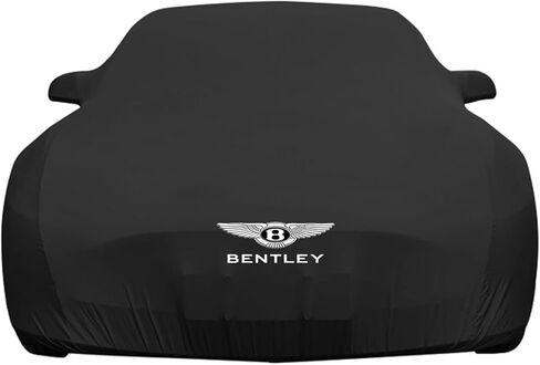 أغطية سيارة Bentley Continental GTC Cabriolet 2.Gen/GTC V8 / GTC V8S 2011-2018، أغطية سيارة كاملة من القطن المرن المسامي، أغطية سيارات مخصصة، أسود قياسي in Kuwait