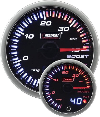 Boost Gauge- Electrical Amber/White JDM Series 52mm (2 1/16") in Saudi Arabia