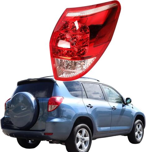 Silscvtt Rear Brake Tail Light Assembly Replacement for Toyota RAV4 2006-2008 Passenger Side Brake Tail Lamp 8155142100 TO2819127 in Saudi Arabia
