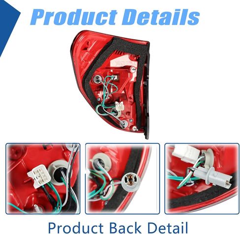 Silscvtt Rear Brake Tail Light Assembly Replacement for Toyota RAV4 2006-2008 Passenger Side Brake Tail Lamp 8155142100 TO2819127 in Saudi Arabia