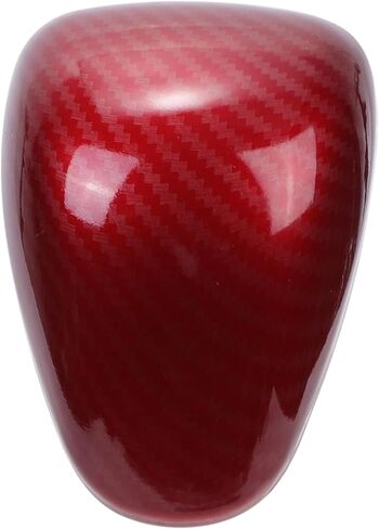 Gear Shift Knob Decorator Cover for Honda Accord 2013-2017 Console Interior Trim Sticker Styling Decor Carbon Fiber Red Adhesive Backing 1 Pcs in Saudi Arabia