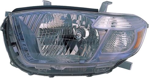 Headlight Lens Housing Left Hand Compatible for 2008-2010 Toyota Highlander Hybrid in Saudi Arabia