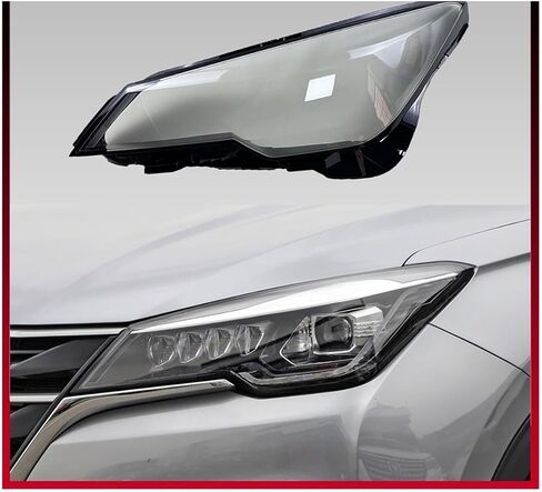 متوافق مع ChangAn CS85 كوبيه 2019 2020 2021 غطاء المصباح الأمامي للسيارة غطاء عدسة شفاف عاكس الضوء (الجانب الأيسر) in Kuwait