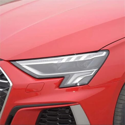 متوافق مع A3 S3 RS3 2021 2022 غطاء للعدسات الأمامية غطاء إضاءة الرأس غطاء المصباح الزجاجي (يسار) in Saudi Arabia