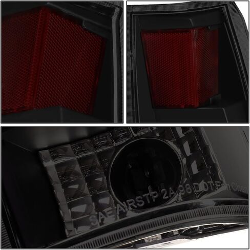 DNA MOTORING TL-C10-LED-3D-BK-SM LED 3D Tail Light Assembly Driver & Passenger Side [Compatible with 99-00 Escalade / 92-94 Blazer / 88-99 C1500-3500] in Kuwait