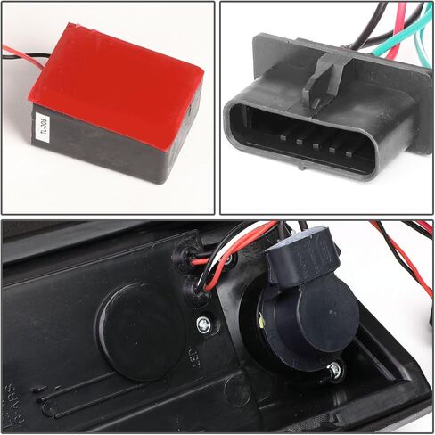 DNA MOTORING TL-C10-LED-3D-BK-SM LED 3D Tail Light Assembly Driver & Passenger Side [Compatible with 99-00 Escalade / 92-94 Blazer / 88-99 C1500-3500] in Kuwait