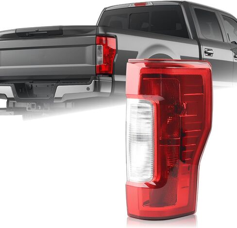 Duolctarms LED Type Tail Light Rear Lamp w/Blind Spot (Module NOT Included) Assembly Compatible for 2017-2019 Ford F250 F350 Lariat/Platinum Super Duty Left Driver Side KC3Z-13405-B in Kuwait