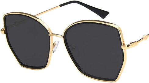 Shiratori Unisex Sunglasses Fashion Gold Blue Pink Drive Holiday Square Non-Polarized UV400 in Saudi Arabia