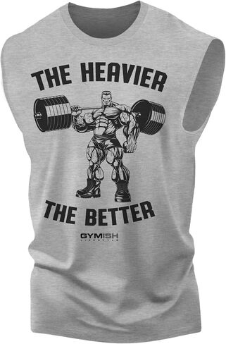 قمصان التمرين للرجال، تي شيرت الرفع المضحك من The Heavier The Better Gym in Kuwait