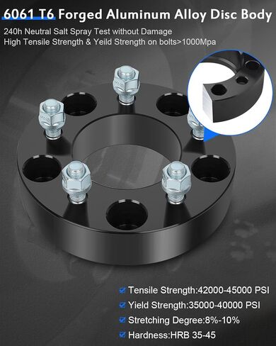 ECCPP 2PCS change bolt pattern from 5x5.5 to 5x5 Conversion Wheel Adapters 1.5 inch 5x139.7 to 5x127 for ford Bronco 1966-1996| for E-150 Club Wagon 2003-2005 | for E-150 Econoline 1992-2002 in Saudi Arabia