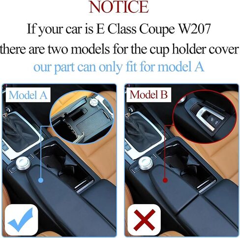 متوافق مع حاملات أكواب وحدة التحكم المركزية Mercedes Benz W204، استبدال الإطار، لغطاء حامل أكواب الشرب W207 W212 غطاء الإطار الخارجي C180 C200 C220 C300 E200 E300 A2046800107 in Kuwait