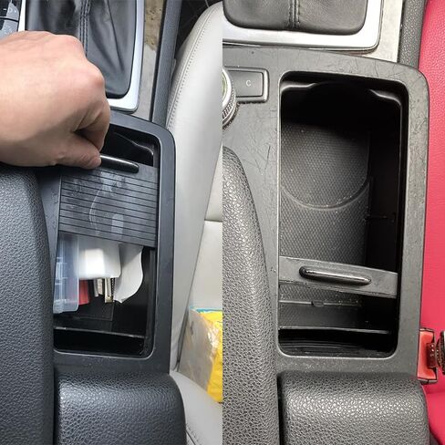 متوافق مع حاملات أكواب وحدة التحكم المركزية Mercedes Benz W204، استبدال الإطار، لغطاء حامل أكواب الشرب W207 W212 غطاء الإطار الخارجي C180 C200 C220 C300 E200 E300 A2046800107 in Kuwait