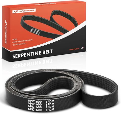 A-Premium Engine Serpentine Drive Belt Compatible with Hyundai Elantra, Kona, Elantra N, Kona N & Dodge Intrepid & Chrysler Concorde, Intrepid & Freightliner 114SD, Cascadia & Pontiac Firebird in Saudi Arabia