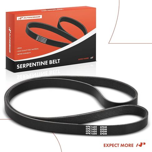A-Premium Engine Serpentine Drive Belt Compatible with Hyundai Elantra, Kona, Elantra N, Kona N & Dodge Intrepid & Chrysler Concorde, Intrepid & Freightliner 114SD, Cascadia & Pontiac Firebird in Saudi Arabia