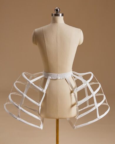 Victorian Cage Skirt Pannier Petticoat Women Bustle Hoop Skirt, One Size in Kuwait