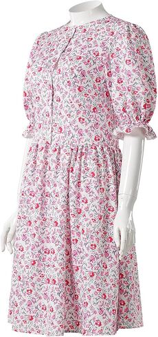 Barbara Costume Beetle Dress Women Pink Floral Print Dress Scar Stickers Halloween Costume Cosplay Props in Saudi Arabia