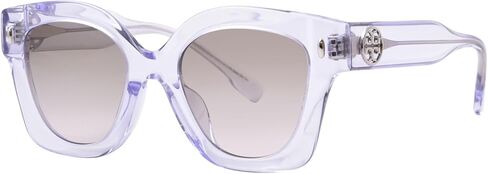 Tory Burch TY7201U 19842C Sunglasses Women's Clear/Brown Gradient Grey 49mm in Saudi Arabia