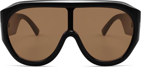 Oversized Aviator Sunglasses for Men Women Trendy Wrap Around Sun Glasses AR82273 in Saudi Arabia