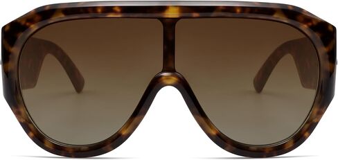 Oversized Aviator Sunglasses for Men Women Trendy Wrap Around Sun Glasses AR82273 in Saudi Arabia