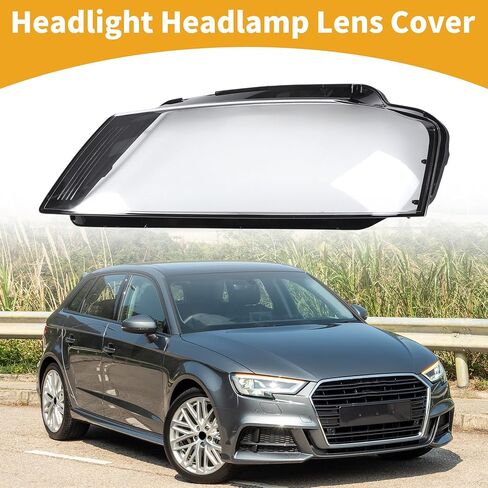 Headlight Lens Cover Headlight Headlamp Lense Clear Lens Cover for Audi A3 2009-2012 Clear Black Pc 1 Pc Front Left Car in Saudi Arabia