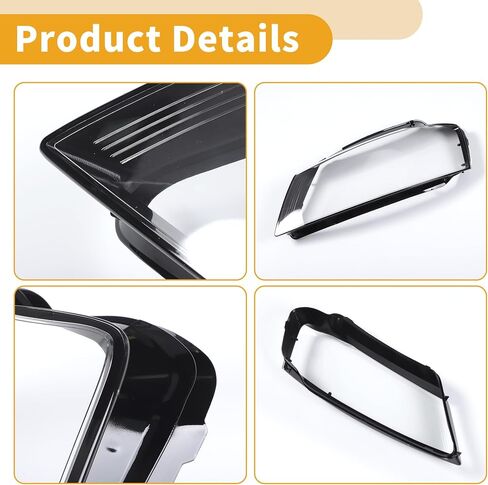 Headlight Lens Cover Headlight Headlamp Lense Clear Lens Cover for Audi A3 2009-2012 Clear Black Pc 1 Pc Front Left Car in Saudi Arabia