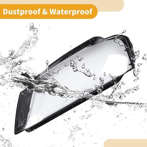 Headlight Lens Cover Headlight Headlamp Lense Clear Lens Cover for Audi A3 2009-2012 Clear Black Pc 1 Pc Front Left Car in Saudi Arabia