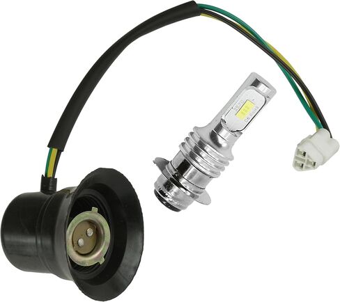 Caltric Headlight Socket And LED Bulb Compatible with Yamaha Rhino 660 YXR660F 4X4 2006 New in Saudi Arabia