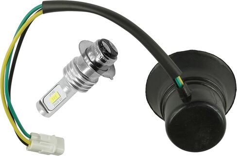 Caltric Headlight Socket And LED Bulb Compatible with Yamaha Rhino 660 YXR660F 4X4 2006 New in Saudi Arabia
