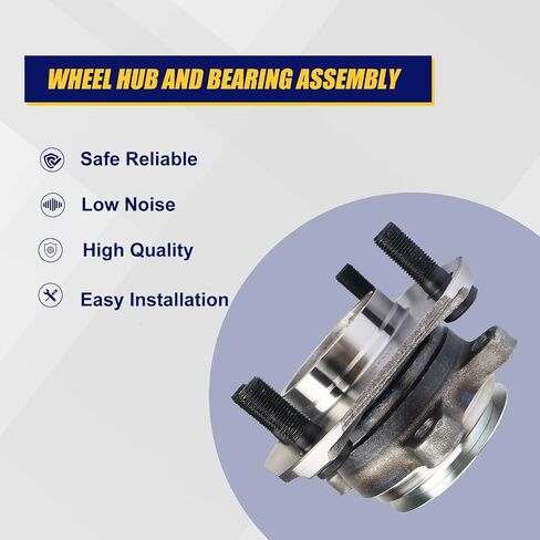 KUSATEC 513297 2pcs Front Wheel Bearing and Hub Assembly Compatible with 2007-2012 Nissan Sentra, 4 Lug Bolts w/ABS in Saudi Arabia