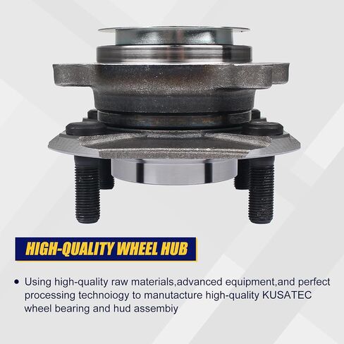 KUSATEC 513297 2pcs Front Wheel Bearing and Hub Assembly Compatible with 2007-2012 Nissan Sentra, 4 Lug Bolts w/ABS in Saudi Arabia