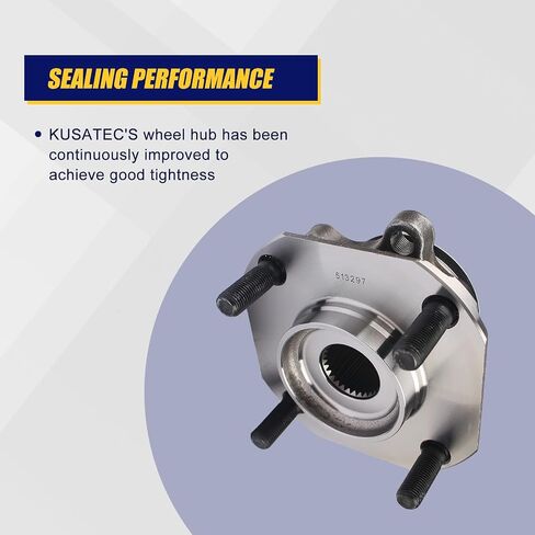 KUSATEC 513297 2pcs Front Wheel Bearing and Hub Assembly Compatible with 2007-2012 Nissan Sentra, 4 Lug Bolts w/ABS in Saudi Arabia