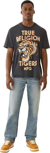 True Religion Men's MFG Tiger Vintage Tee – Graphic Crewneck T-Shirt in Saudi Arabia