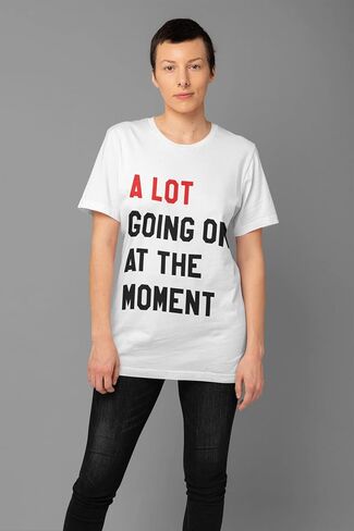تي شيرت Expression Tees A Lot Going On The Moment New ERAS للرجال، رقبة مستديرة من القطن الناعم، مقاس غير رسمي، تي شيرت برسومات عصرية in Kuwait