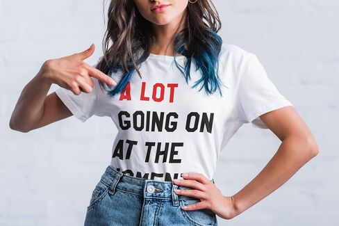 تي شيرت Expression Tees A Lot Going On The Moment New ERAS للرجال، رقبة مستديرة من القطن الناعم، مقاس غير رسمي، تي شيرت برسومات عصرية in Kuwait