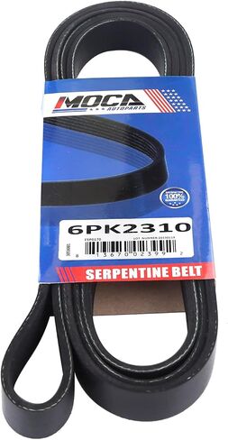 MOCA 6PK2310 EPDM حزام سيربنتين يناسب 2012-2015 لسيارة Mercedes-Benz C250 SLK250 1.8L، 2003-2009 لسيارة Jaguar XKR 4.2L، 2005 لسيارة Ford Crown Victoria 4.6L، 1982-1985 Mustang، 1988-1992 F250 Custom 5.0 لتر in Saudi Arabia