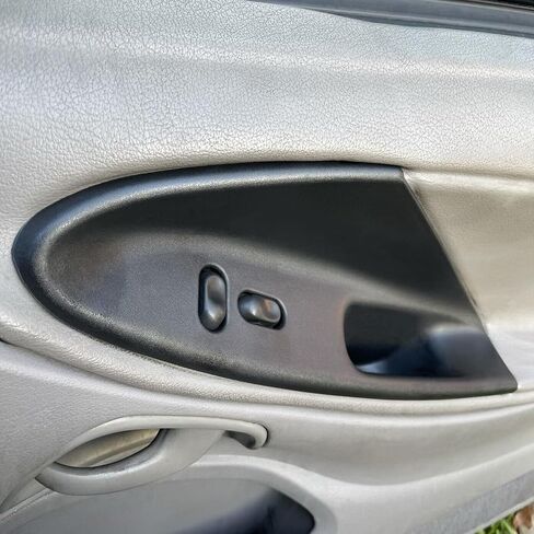 ECOTRIC Interior Inside Door Panel Pull Handle Compatible with 1994-2004 Ford Mustang 2-Door Coupe Hard Top Cover Replacement for F7ZZ-14527-BA, F7ZZ14527BA, F7ZZ-14528-BA, F7ZZ14528BA Pair in Saudi Arabia