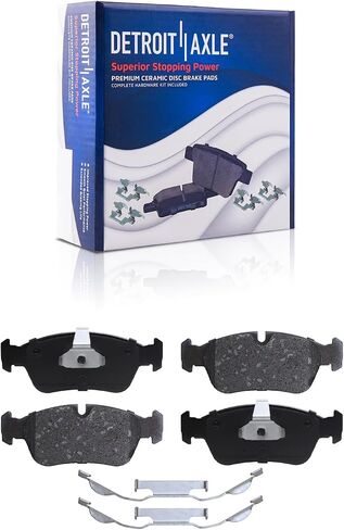 Detroit Axle - Brake Kit for 1998-2000 BMW 323i, 2001-2005 320i, 1998 328i Drilled & Slotted Brake Rotors and Ceramic Brakes Pads Front and Rear Replacement in Saudi Arabia
