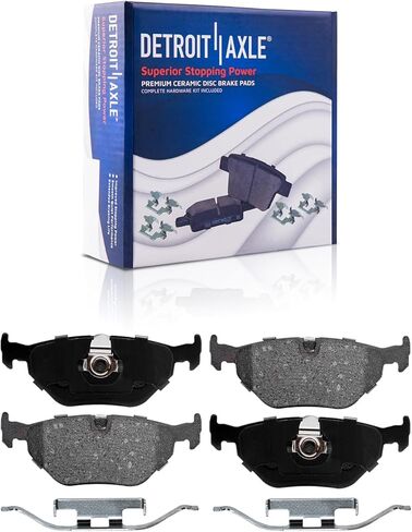 Detroit Axle - Brake Kit for 1998-2000 BMW 323i, 2001-2005 320i, 1998 328i Drilled & Slotted Brake Rotors and Ceramic Brakes Pads Front and Rear Replacement in Saudi Arabia