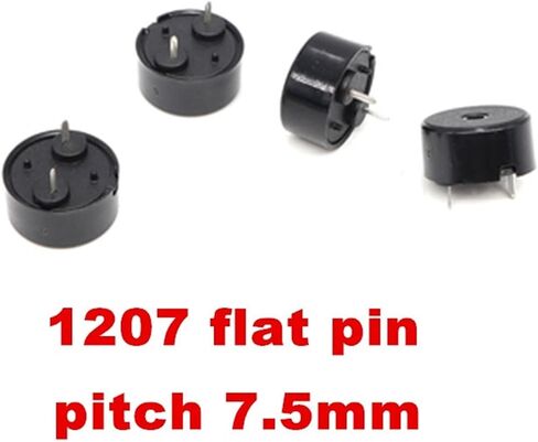 10pcs/lot 1255/1306/1407/1704/1707/2207/2208/2210 12 * 5.5mm 14 * 7mm 22 * 10mm Passive Buzzer Magnetic Anti-Lost Buzzer Loudspeaker(1707 Flat Needle) in Saudi Arabia