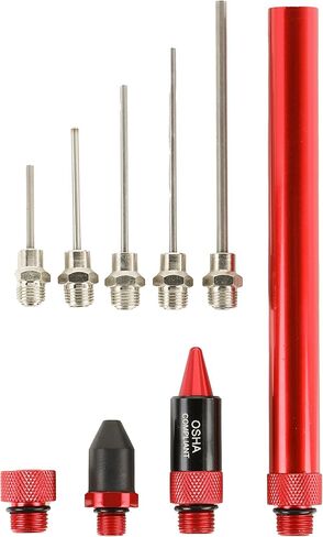 ARES 70055-5-inch High Volume Blow Gun with Noise Reduction Nozzle - Lightweight Aluminum Body Meets OSHA Standards in Kuwait