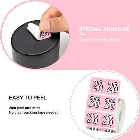 Teling 1000 Pieces 2025 Year Stickers File Folder Year Labels Rectangle Coded Colored Year Stickers Self Adhesive Year Label End Labels Office Supplies, 2 Roll, 3/4" x 1-1/2"(Pink) in Saudi Arabia