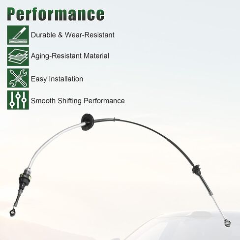 Automatic Transmission Gear Shift Cable Compatible with Ford F-150 F150 2004-2005 4.2L V6 4.6L 5.4L V8; Replacement#4L3Z-7E395-BA, 4L3Z7E395BA Gearshift Control Lever Selctor in Saudi Arabia