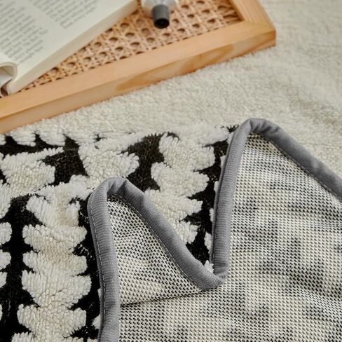 Flannel Boho Sofa Covers Winter Couch 3-4 Cushion Covers for XXL Couch Sofa for Pet Soft Warm Non Slip Fleece Living Room Loveseat Cover Washable and Easy Care Furniture Protector 91"x150" Dark Gray in Kuwait