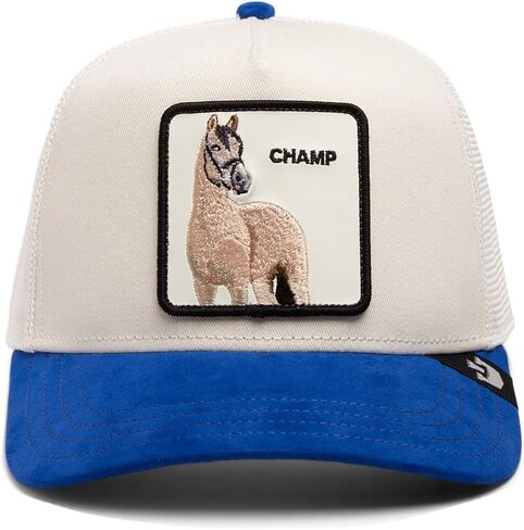 Goorin The Suede Horse Trucker Hat, Blue, Adult One Size, Unisex in Saudi Arabia