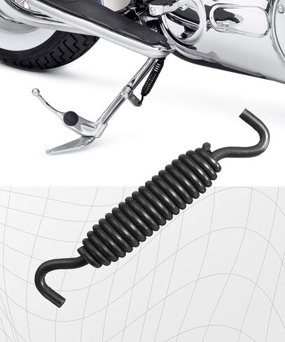Motorcycle Kickstand,Kickstand Spring,Car Accessories Motorcycle Kickstand Spring,4.01inch Chrome Kickstand Spring,Motorcycle Kickstand Jiffy Stand Spring,Replace #50005-85A,Fits Most Models in Saudi Arabia